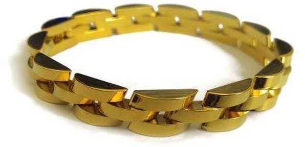 Fashion Yellow Gold Colour Bracelet Chain Link
