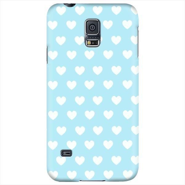 Stylizedd  Samsung Galaxy S5 Premium Slim Snap case cover Gloss Finish - Baby Blue Hearts