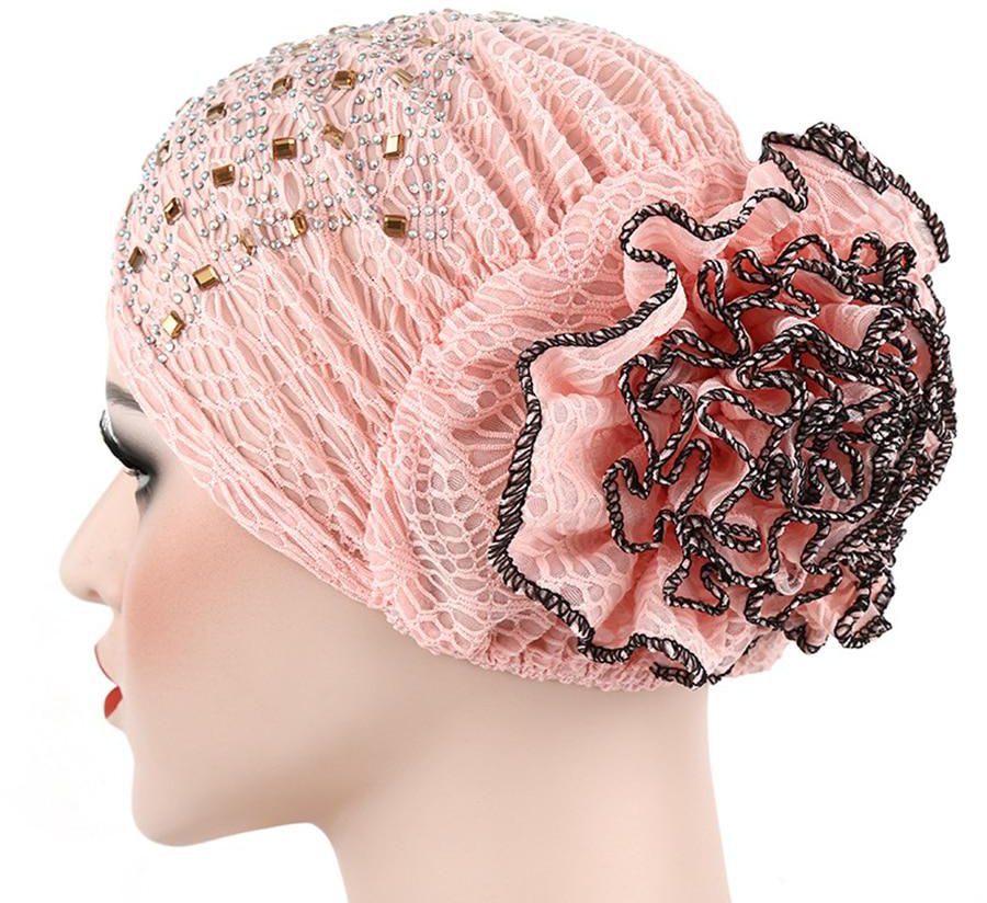 Women's Beanie Breathable Floral Decoration Adorable Chic Hat Accessory