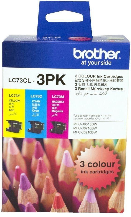 Brother Ink cartridge colour 3 pack, Cyan/Magenta/Yellow
