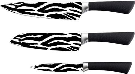 La Vita - 3 Pcs Knife Set 5/7/8 inch Deluxe - Jungle Art