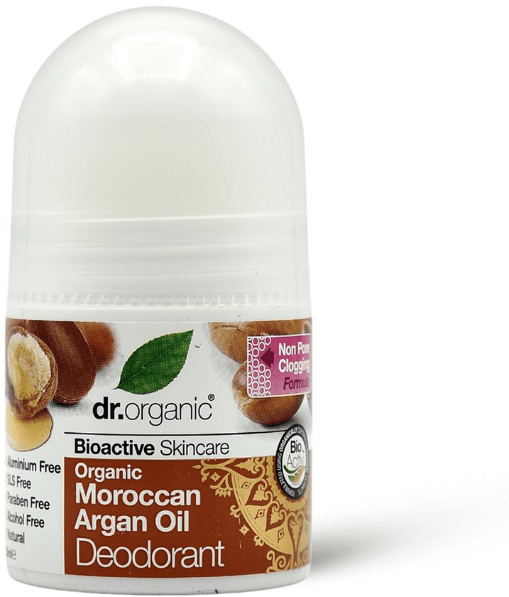 Dr.Organic Deodorant Roll-On Antibacterial & Restoring With Argan Oil - 50 Ml