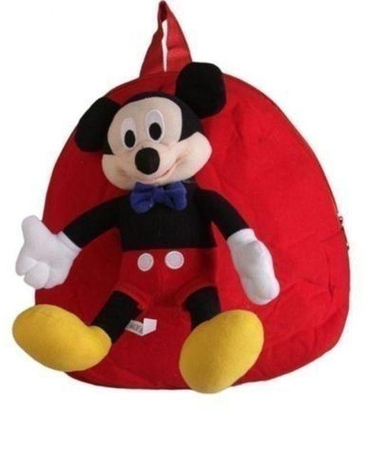 Mickey Mouse Teddy Bag- Red- Big Size