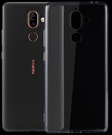 For Nokia 7 Plus 0.75mm Ultra-thin Transparent TPU Protective Case(Transparent)