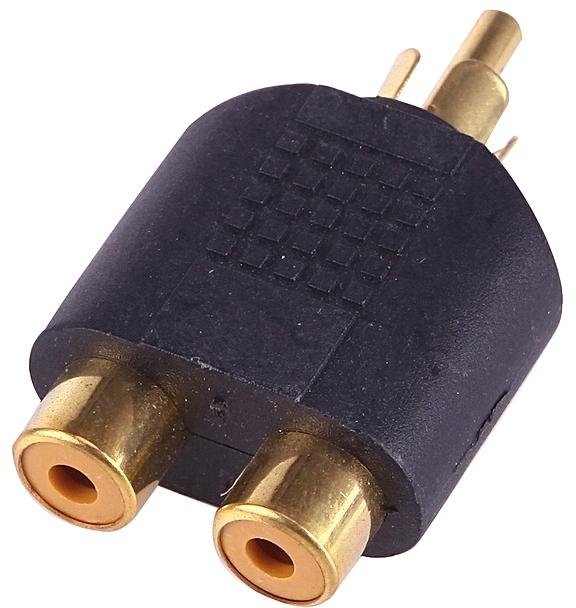 Generic RCA Plug To 2x RCA Sockets (Gold Plated)