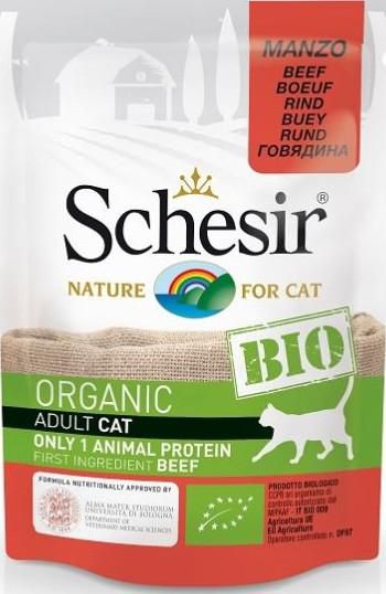 Schesir Cat Pouch Bio - Beef (85g)
