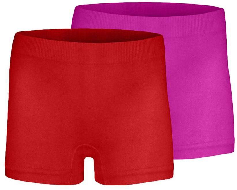 Silvy Set Of 2 Casual Shorts For Girls - Red Fuchsia, 12 - 14 Years