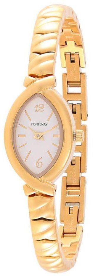 Fontenay Paris - casual women&#39;s Gold Analog Stainless Steel watch - 328QMJAMJ