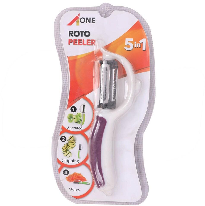 A One 5 in 1 Roto Peeler - White/Purple