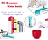 ANGEL'S 2 in 1 Plastic Water Bottle with Weekly Pill Organizer with Drinking Cup - Portable Kit (Assorted Colour)