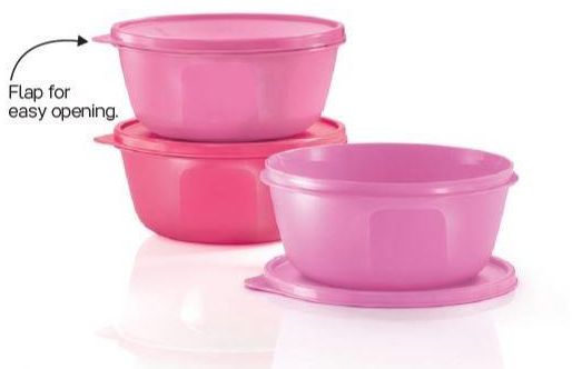 Tupperware Modular Bowl - 1.5L x3 (Pink)