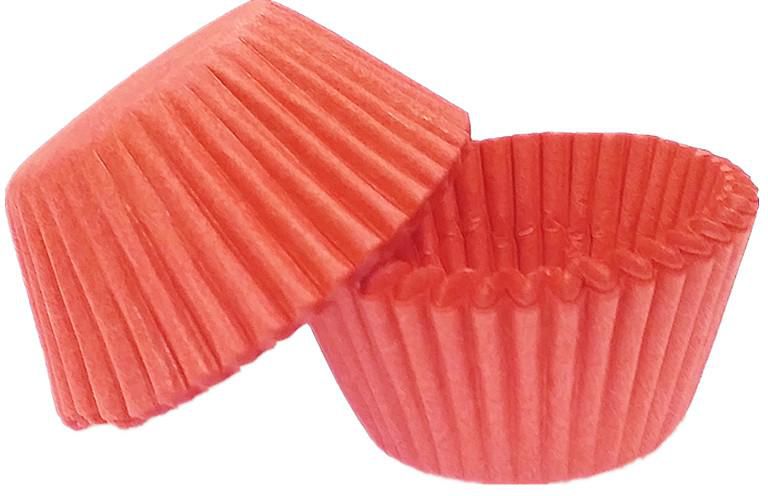 Mayleehome 100pcs Solid Colour Plain Paper Baking Cake Cup Liner D60mm (Red)