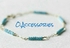 O Accessories Anklet Blue Beads _silver Metal