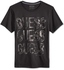 GUESS, Men's Shifted Lines, Graphic Print T-Shirt Black, Medium