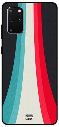Skin Case Cover -for Samsung Galaxy S20 Plus Light Blue White Red Way Pattern بنمط طريق بالألوان الأزرق الفاتح والأبيض والأحمر