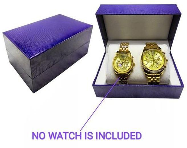 Double Watch Bracelet Storage Box With Pillow Single Watch Gift Cases Jewelry Bangle Bracelet Watch Gift Box For Men Women Display Organizer