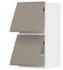 METOD Wall cabinet horizontal w 2 doors, white/Ringhult light grey, 40x80 cm - IKEA
