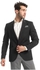 Ted Marchel Men Buttoned Full Sleeves Buttoned Blazer - Black