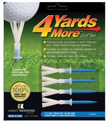 4 Yards More 3 1/4 Driver Blue Golf Tees