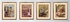 Encart Chimy Tableau Oriental Cairo 1835 - 30x36cm Set Of 4 Frames