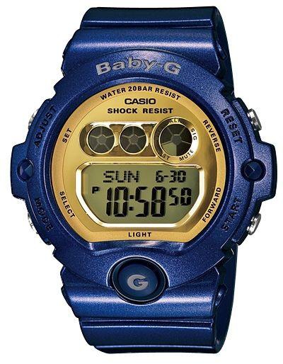Casio Baby-G Ladies Gold Digital Dial Blue Resin Band Watch [BG-6900-2]