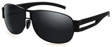 Women's Full Rim Polarized Pilot Frame Sunglasses - Lens Size: 64 mm