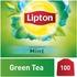 ليبتون أكياس شاي اخضر بالنعناع 100 كيس