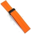 Generic 20mm Silicone Strap With Magnetic Folding Buckle For Oraimo Tempo S2 OSW-11N- Smart Watch Orange
