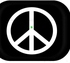 علبة حماية بطبعة علامة السلام مع حلقة للتعليق لسماعات أبل آيربودز برو الجيل 2/1 (2019) أسود/ أبيض