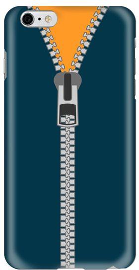 Stylizedd  Apple iPhone 6 Plus Premium Slim Snap case cover Gloss Finish - Zipper  I6P-S-304
