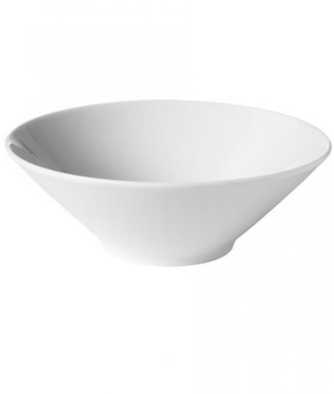 Monella Angle Sided Deep Plate/Bowl - White