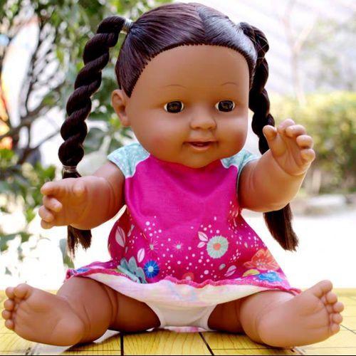 African black girls doll 30cm tall talking moveable joints