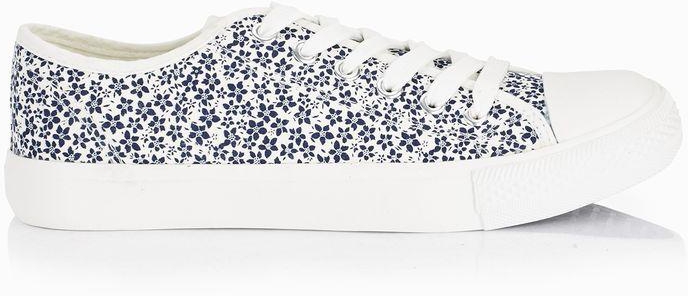Manning Floral Print Lace Up Sneakers