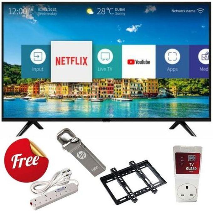 Vision Plus VP8843SF 43" Frameless FHD Smart Bluetooth LED TV +4 FREE GIFTS
