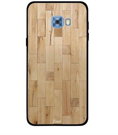 Protective Case Cover For Samsung Galaxy C5 Light Colour Wooden Pattern