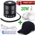 Robot Wster Mini Bluetooth Speaker Mp3 And FM Radio+Cap+20W Bulb+4Way Power Extension