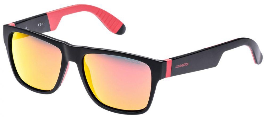 Carrera Aviator Black/Red Men's Sunglasses - CARRERA 121/S- 62/12/140