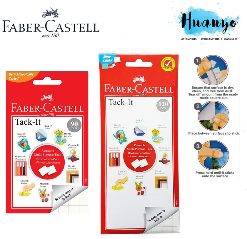 Faber-Castell Tack-it Glue Tag (90pcs / 120pcs)