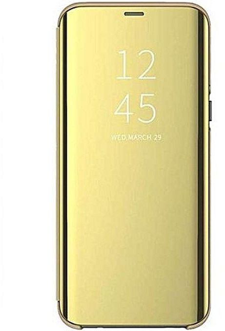 Huawei Y9 PRIME (2019) Clear View/Mirror Protective Flip Case (Pouch) Gold