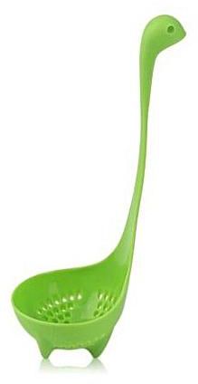 Lynn025Keats Creative Nessie Ladle Spoon Color Long Handle Vertical Large Congee Spoon 