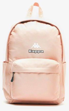 Logo Print Backpack with Zip Closure and Adjustable Straps