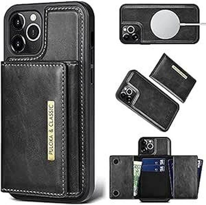 Next store Compatible with iPhone 11 Pro Max Case Durable Anti-Scratch (Soft Flexible PU Leather) with Leather Wallet (Black)