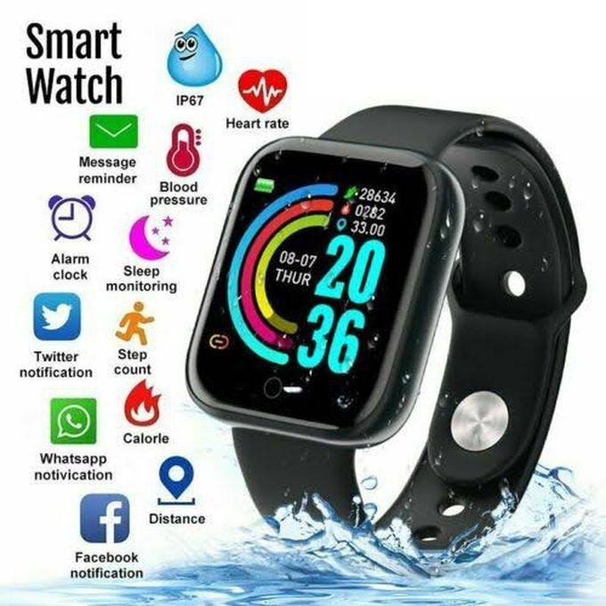 Y68 Smart Watch - Black