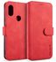 DG.MING Retro Oil Side Horizontal Flip Case For Xiaomi Redmi Note 6 Pro, With Holder & Card Slots & Wallet (Red)
