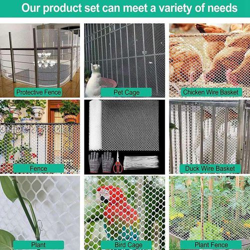 Generic Reusable Plastic Chicken Wire Fence Mesh Lightweight
