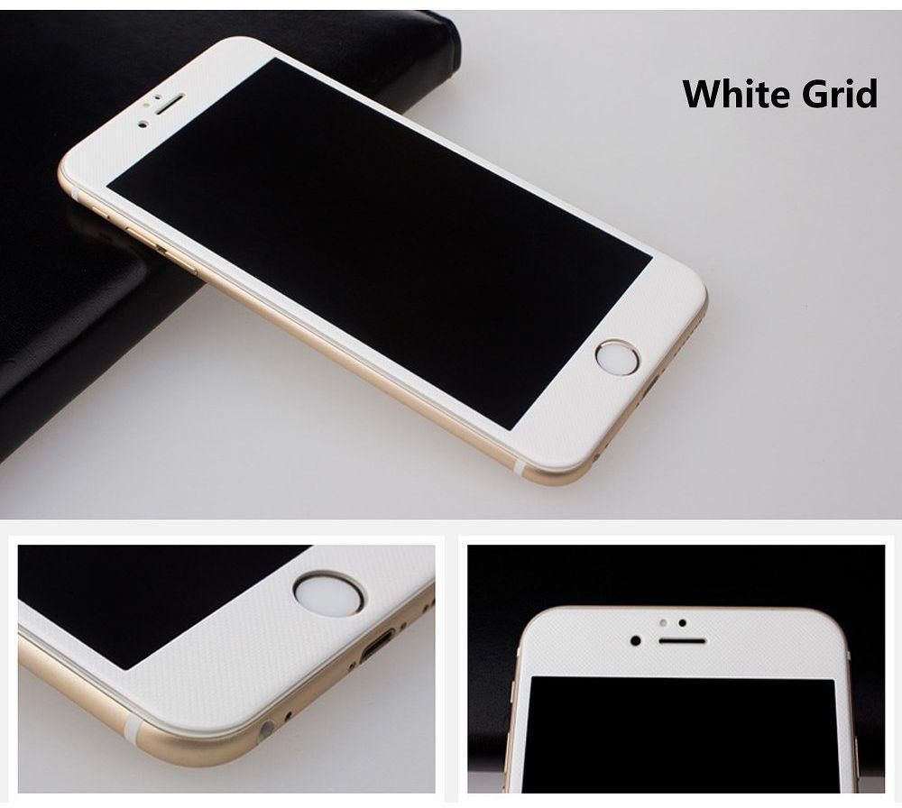 iPhone 6 Plus / 6s Plus 3D Round Edge Screen Protector HD Clear Ballistic Tempered Glass - White