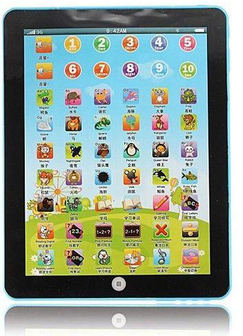 Universal Kid Learning Educational Pad Computer Mini Tablet Toy Blue (MY)