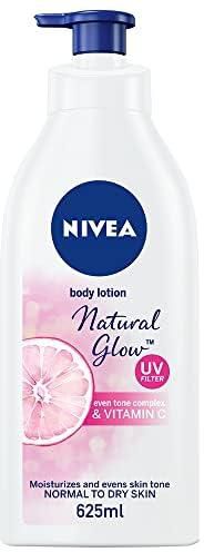 NIVEA Even Tone Body Lotion, Natural Glow Complex & Vitamin C, UV Protection, All Skin Types, 625ml