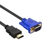 eTECH Data Line (1.8M) HDMI Cable HDMI To VGA 1080P HD With Audio Adapter Cable HDMI To VGA Cable Connector Cable, (1Pcs)