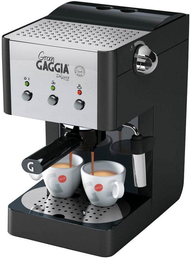 Gaggia Gran Deluxe Manual Espresso Machine Black/Chrome